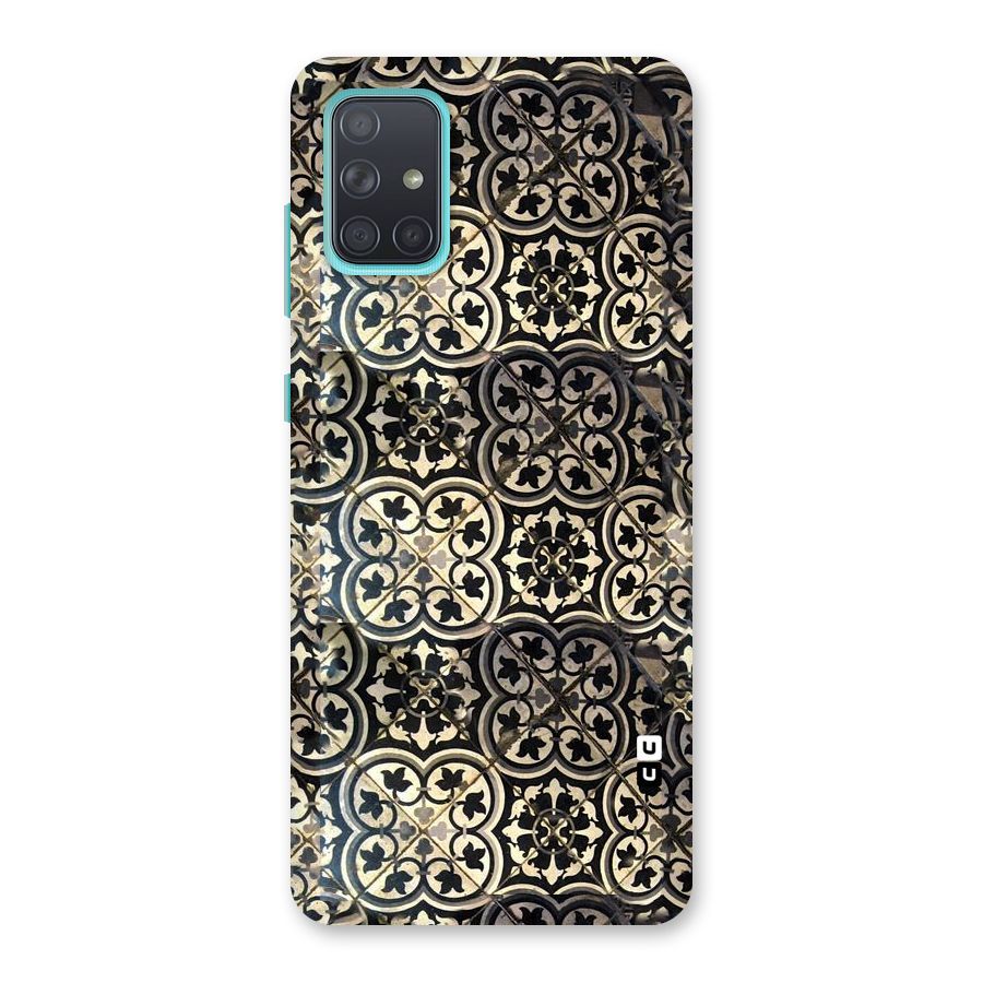 Floral Tile Back Case for Galaxy A71