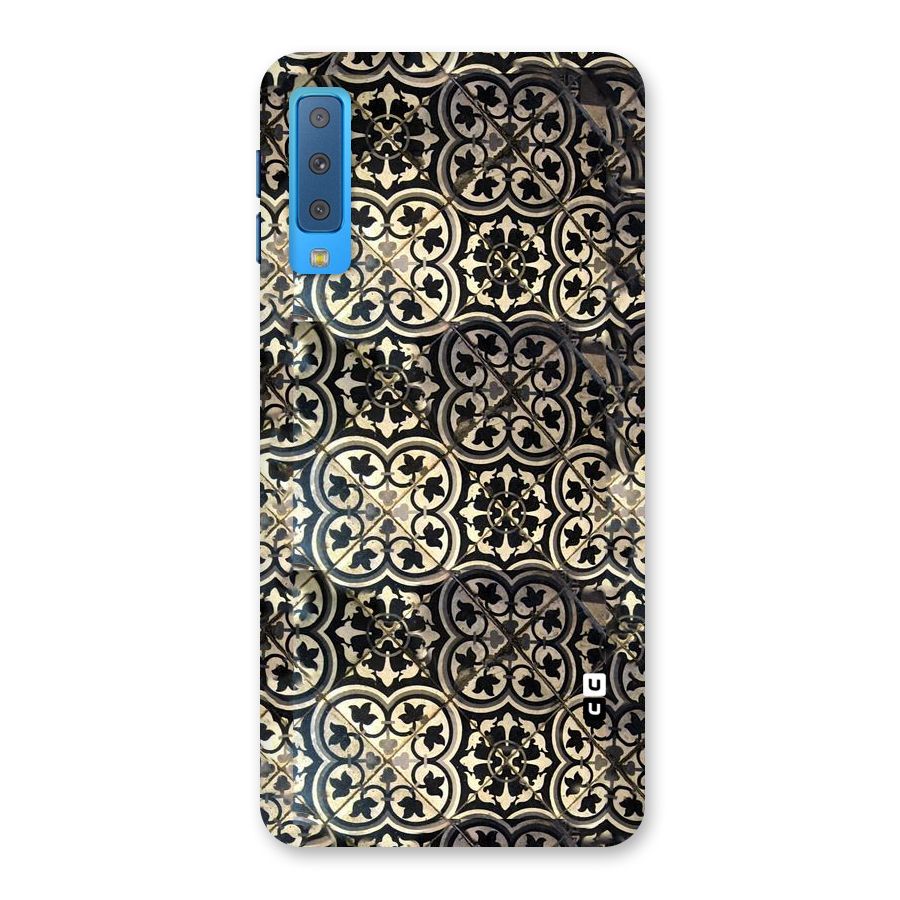 Floral Tile Back Case for Galaxy A7 (2018)