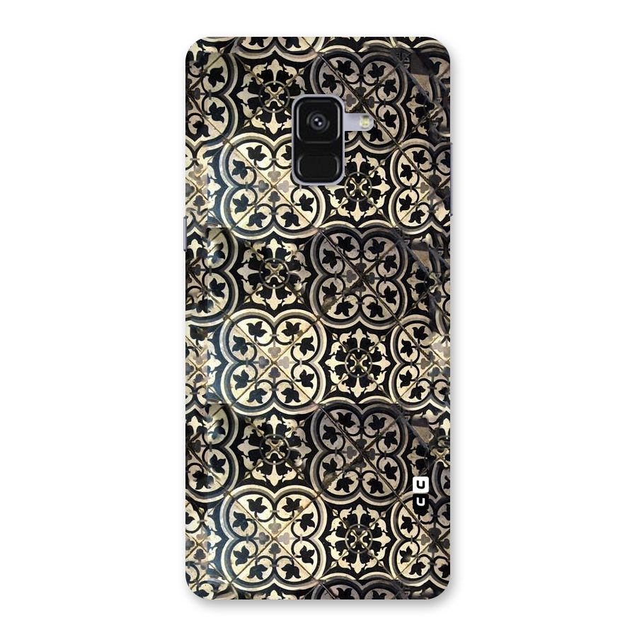 Floral Tile Back Case for Galaxy A8 Plus