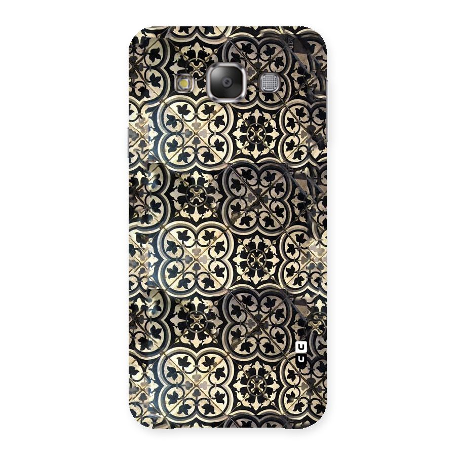 Floral Tile Back Case for Galaxy E7