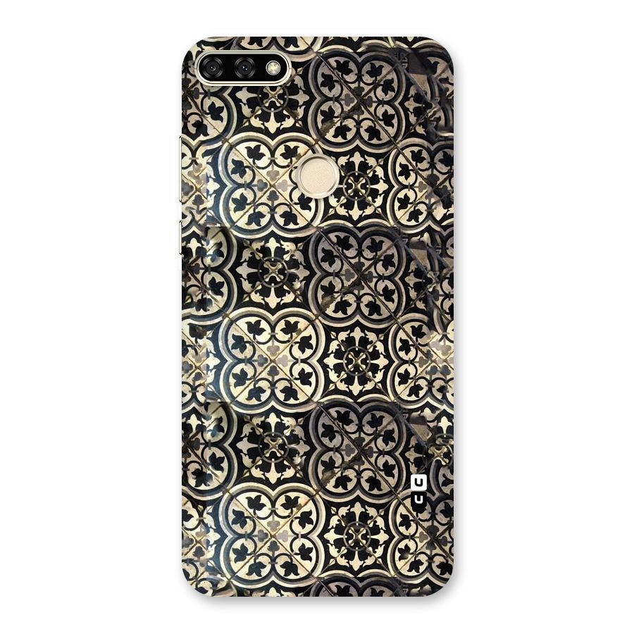 Floral Tile Back Case for Honor 7A