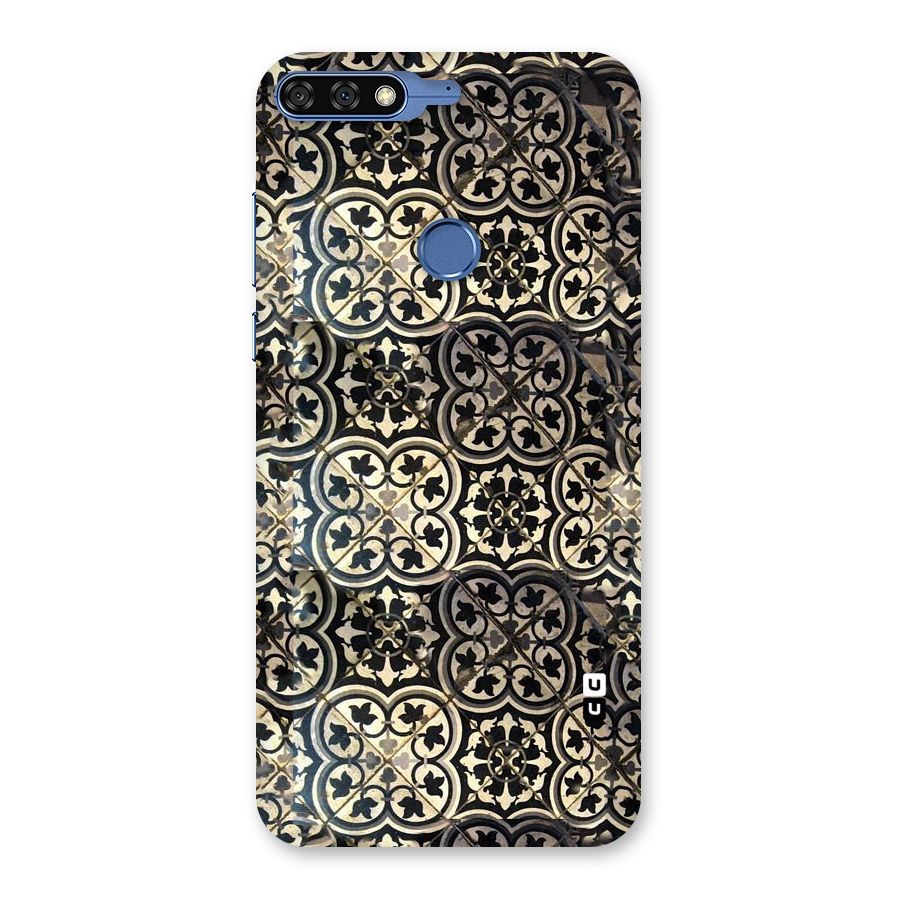 Floral Tile Back Case for Honor 7C