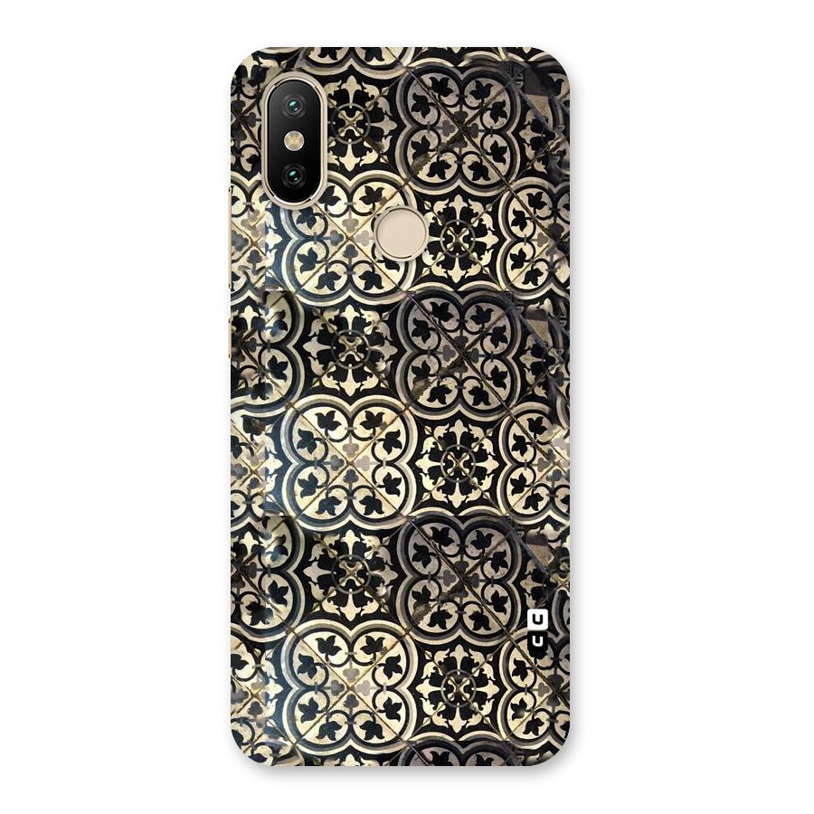 Floral Tile Back Case for Mi A2
