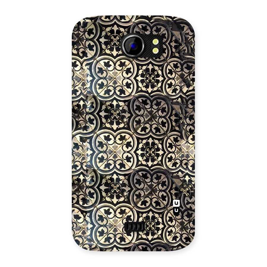 Floral Tile Back Case for Micromax Canvas 2 A110