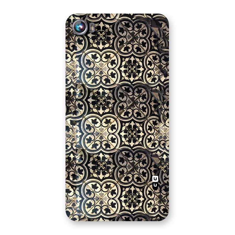 Floral Tile Back Case for Micromax Canvas Fire 4 A107