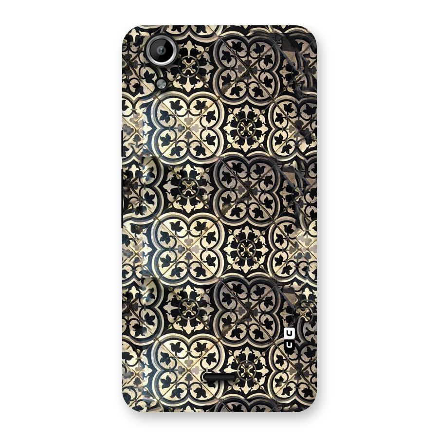 Floral Tile Back Case for Micromax Canvas Selfie Lens Q345