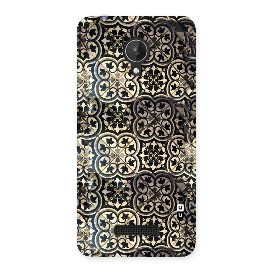 Floral Tile Back Case for Micromax Canvas Spark Q380