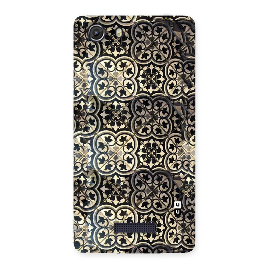 Floral Tile Back Case for Micromax Unite 3