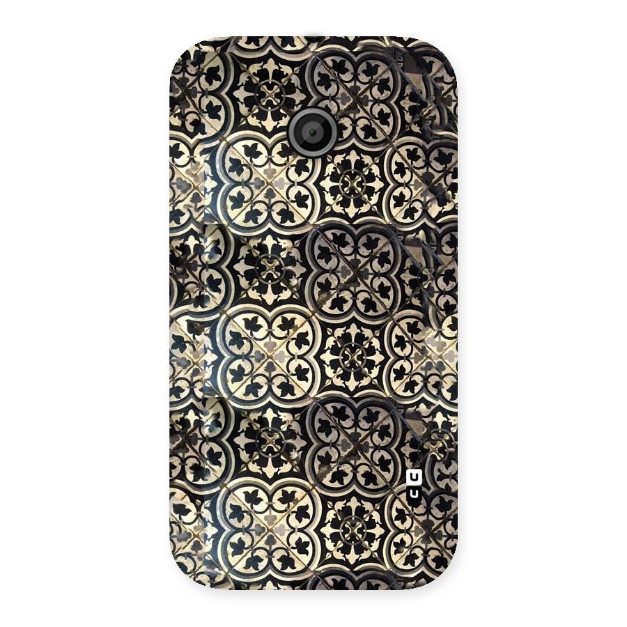 Floral Tile Back Case for Moto E