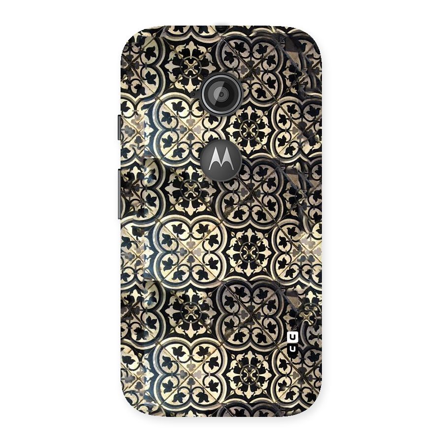 Floral Tile Back Case for Moto E 2nd Gen