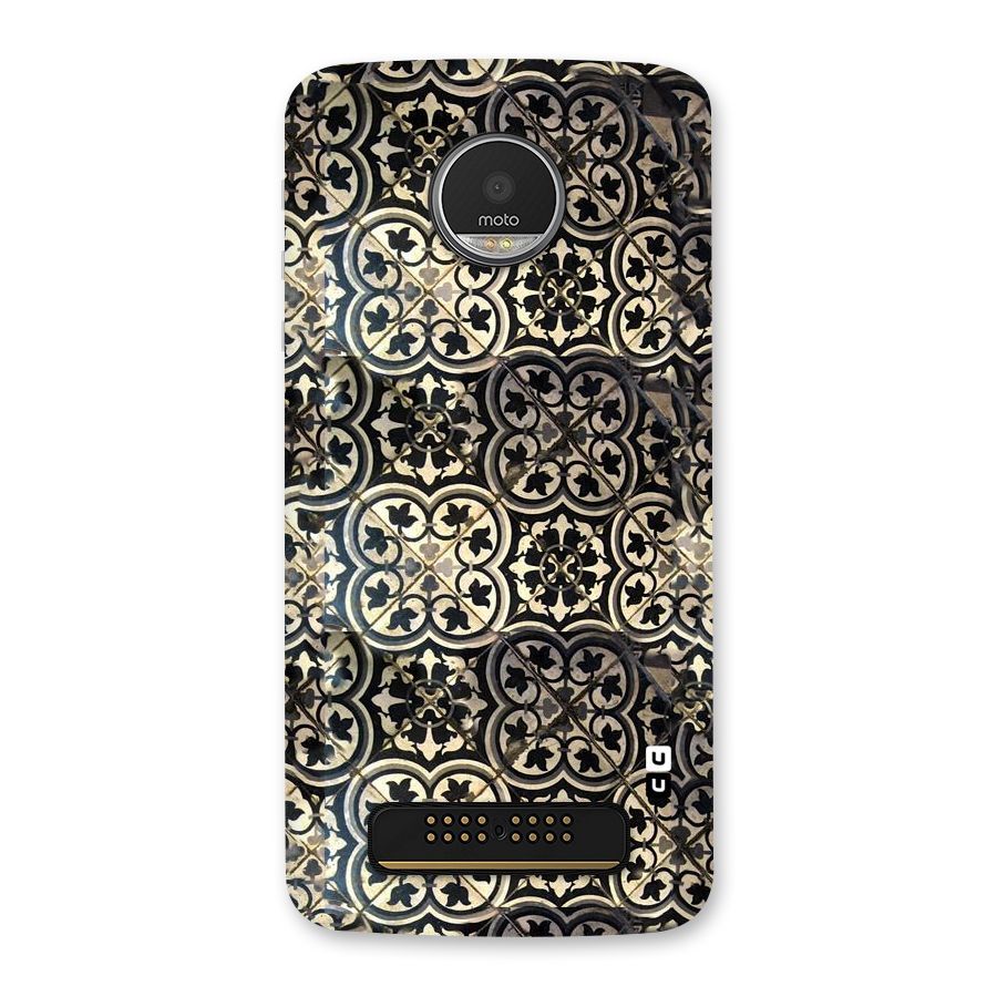 Floral Tile Back Case for Moto Z Play