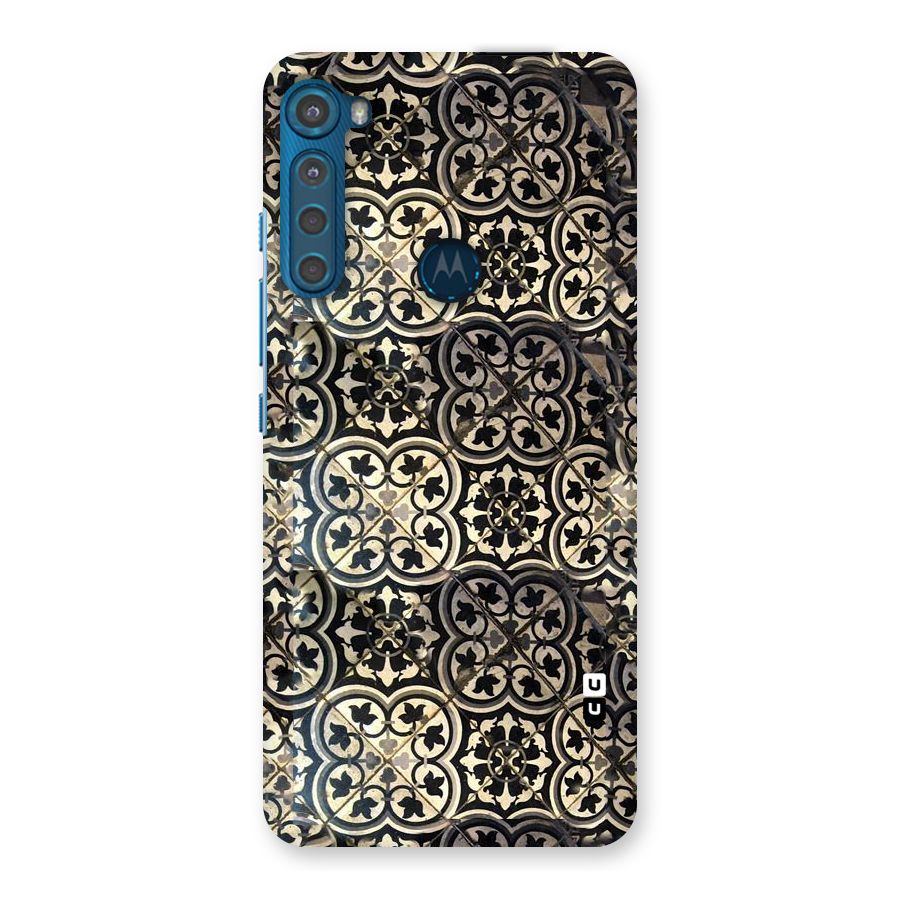 Floral Tile Back Case for Motorola One Fusion Plus