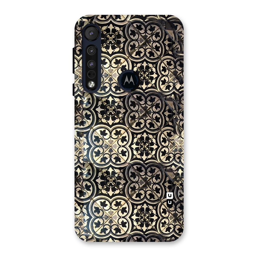 Floral Tile Back Case for Motorola One Macro
