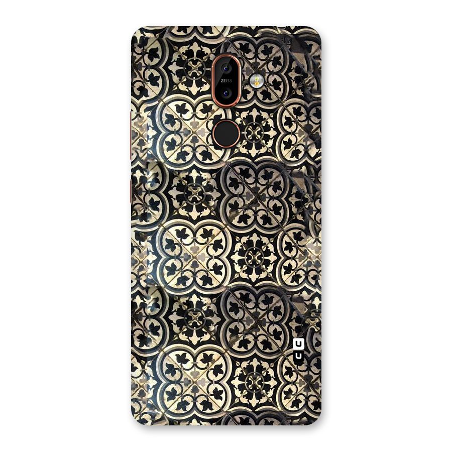 Floral Tile Back Case for Nokia 7 Plus