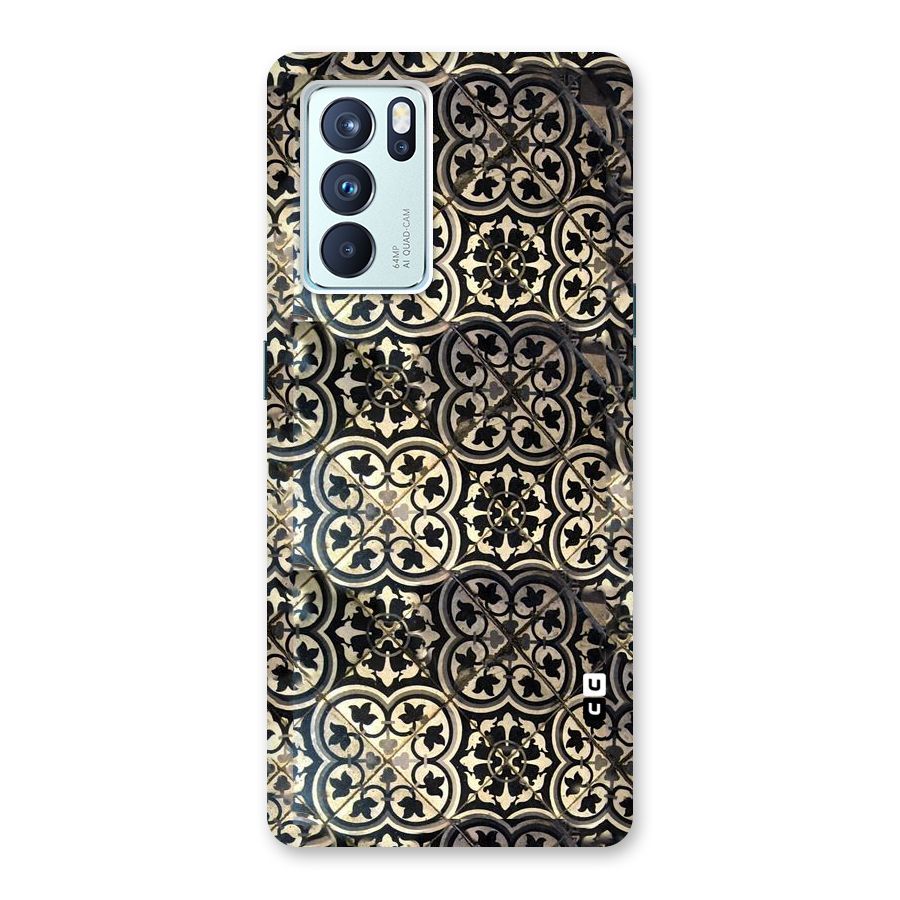 Floral Tile Back Case for Oppo Reno6 Pro 5G