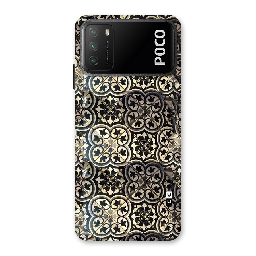 Floral Tile Back Case for Poco M3