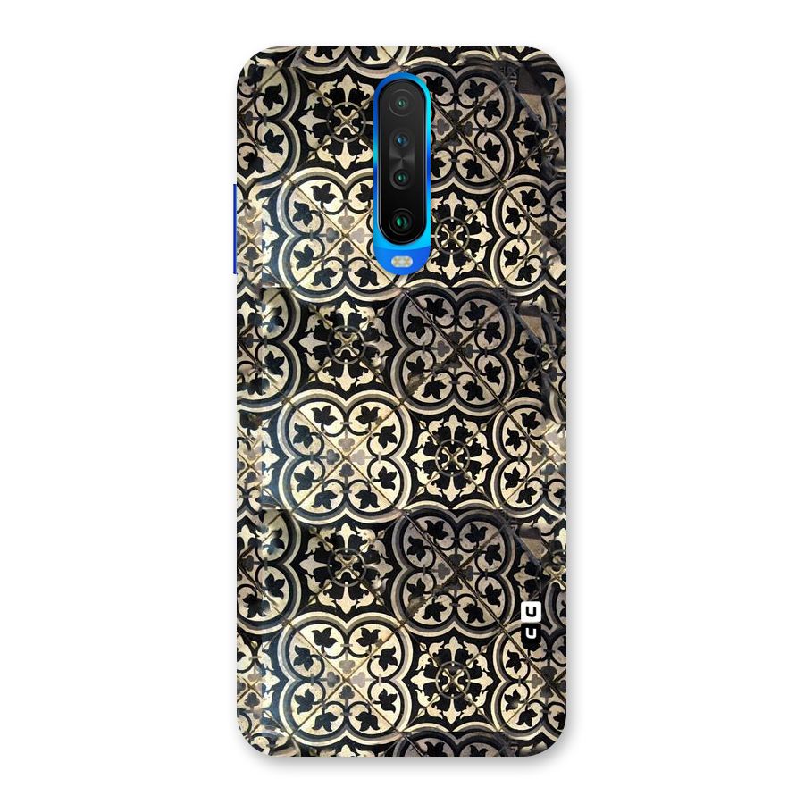Floral Tile Back Case for Poco X2
