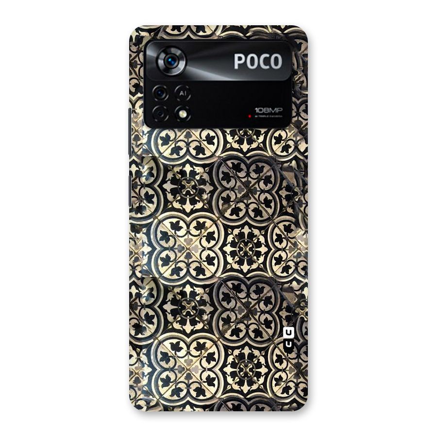 Floral Tile Back Case for Poco X4 Pro 5G