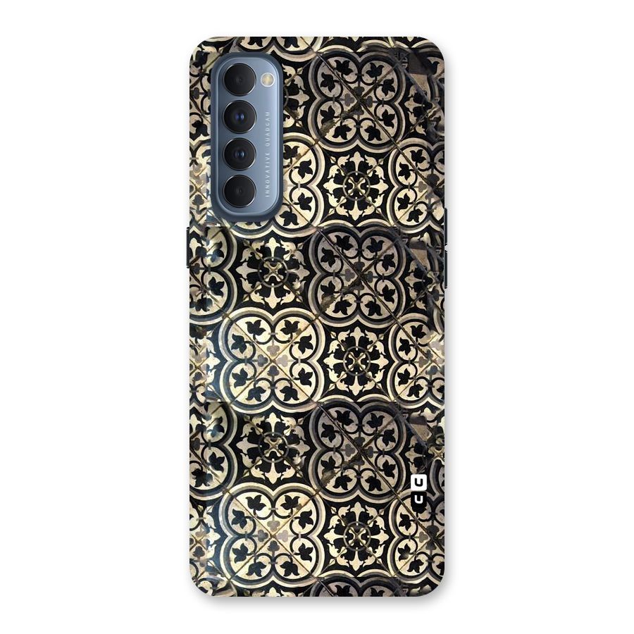 Floral Tile Back Case for Reno4 Pro