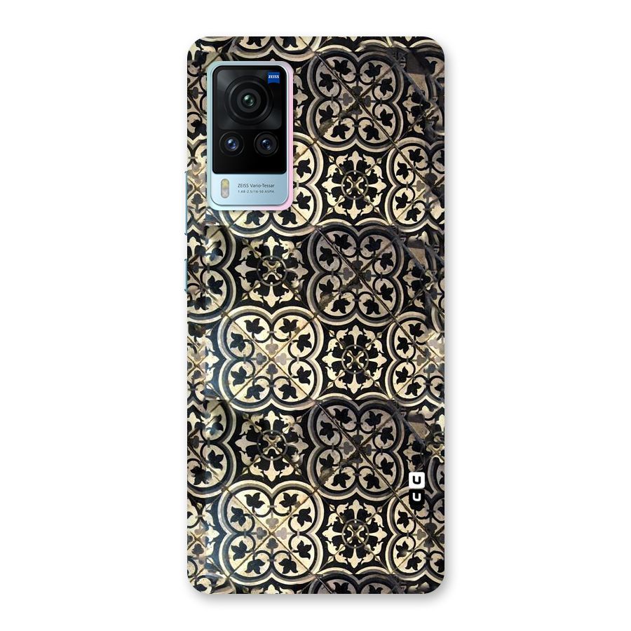 Floral Tile Back Case for Vivo X60 Pro