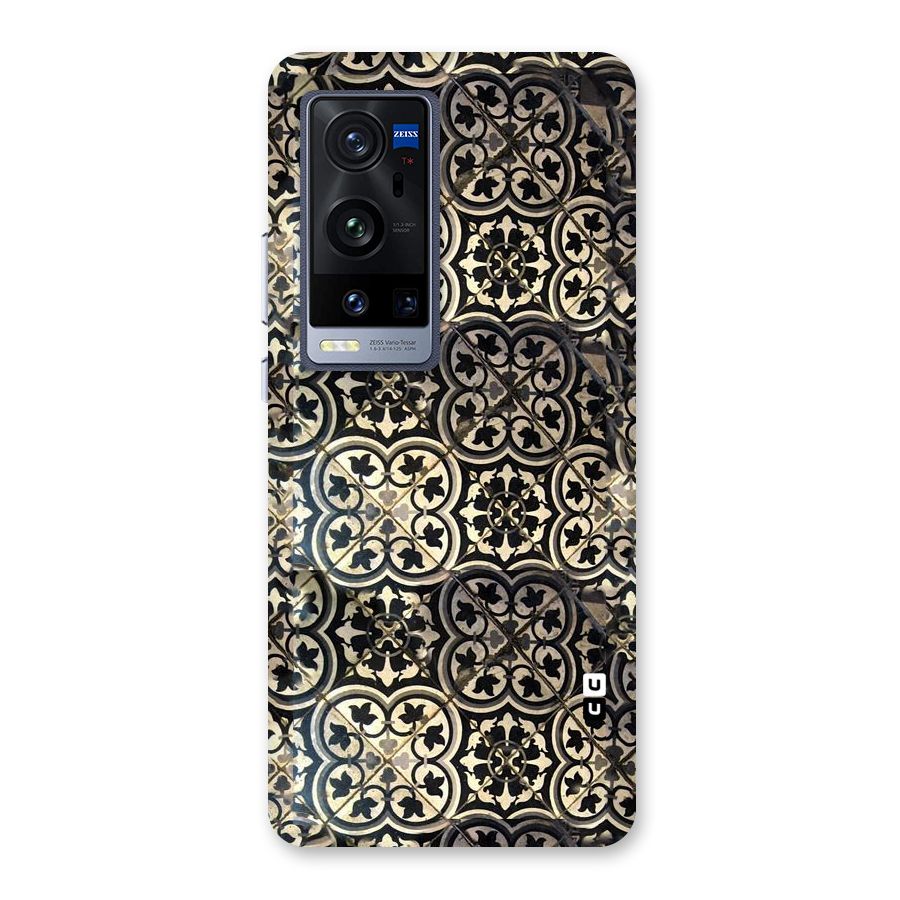 Floral Tile Back Case for Vivo X60 Pro Plus
