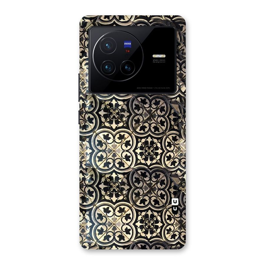 Floral Tile Back Case for Vivo X80