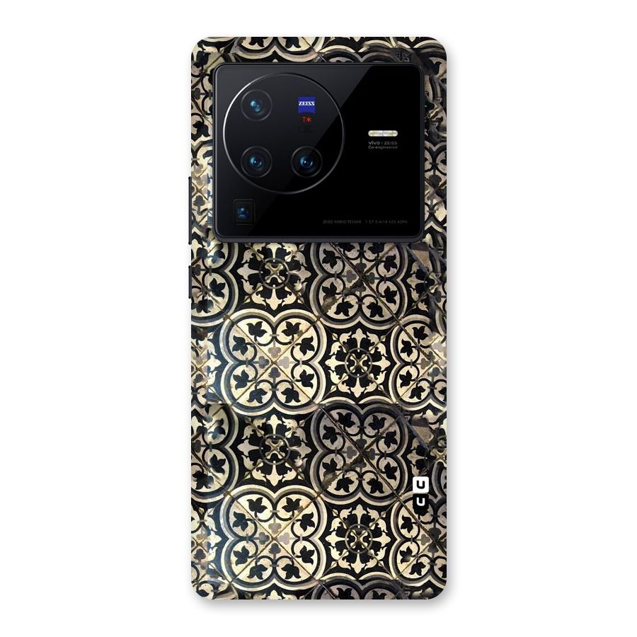 Floral Tile Back Case for Vivo X80 Pro