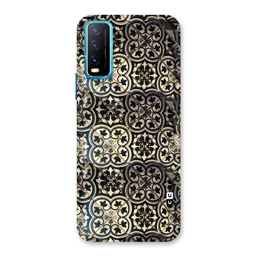 Floral Tile Back Case for Vivo Y20G