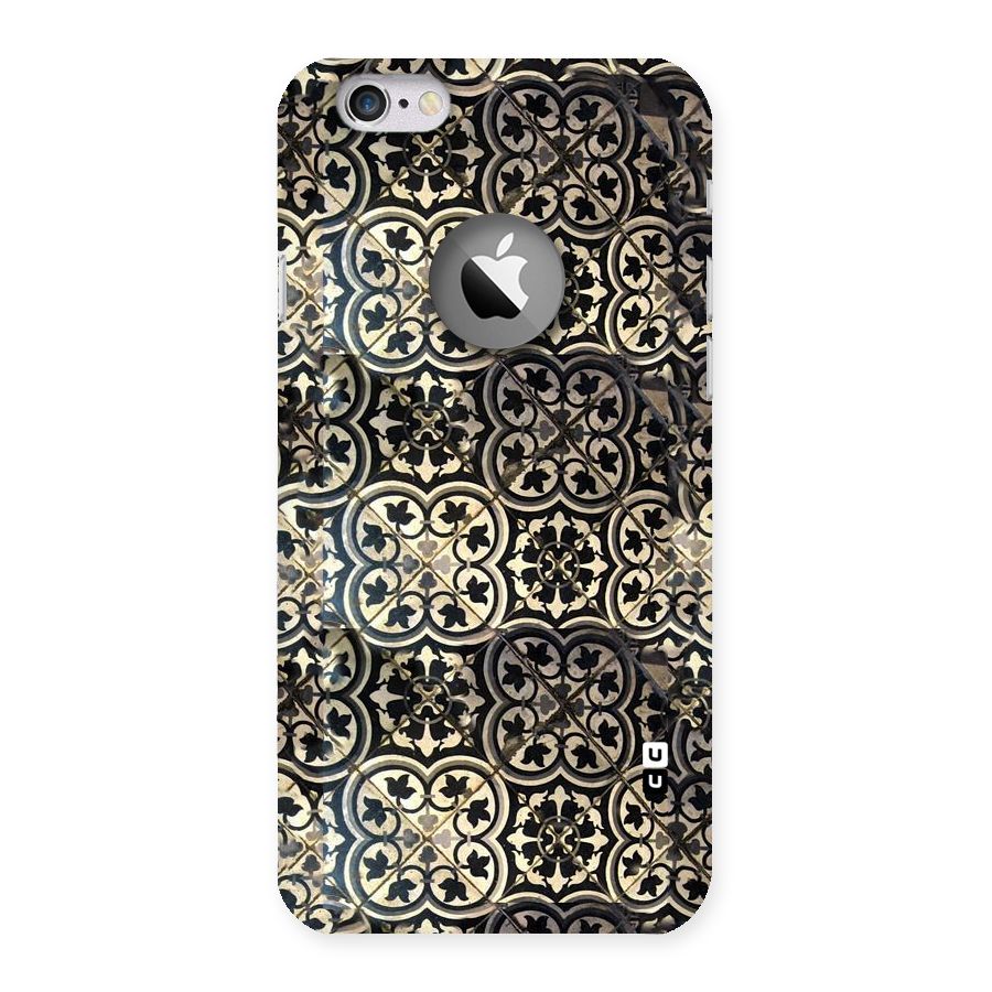 Floral Tile Back Case for iPhone 6 Logo Cut