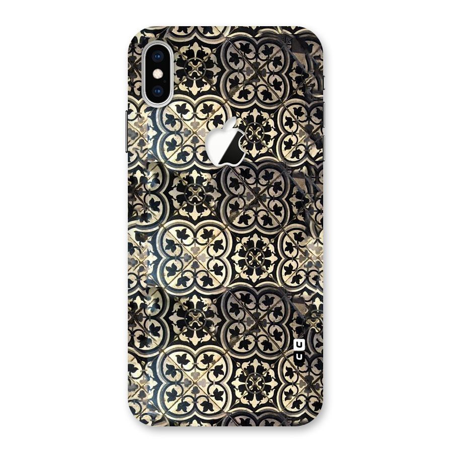Floral Tile Back Case for iPhone XS Max Apple Cut