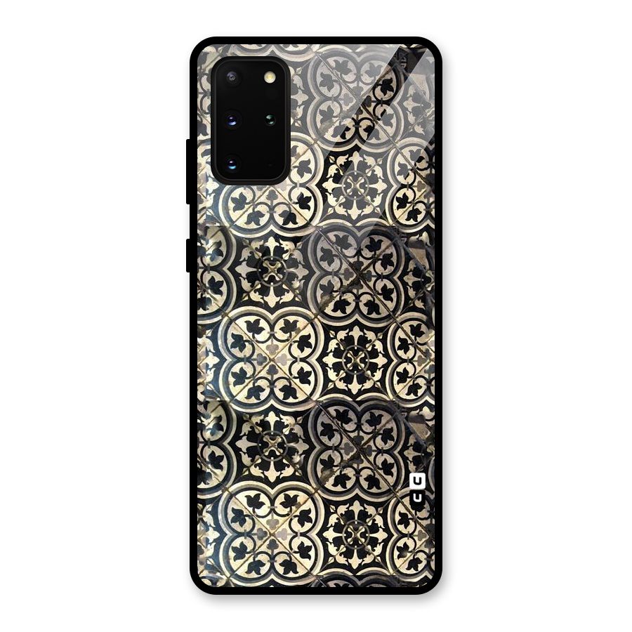Floral Tile Glass Back Case for Galaxy S20 Plus