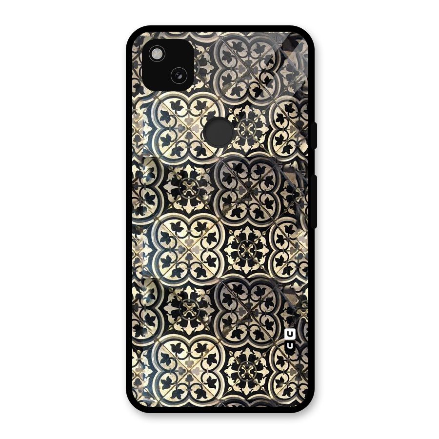 Floral Tile Glass Back Case for Google Pixel 4a
