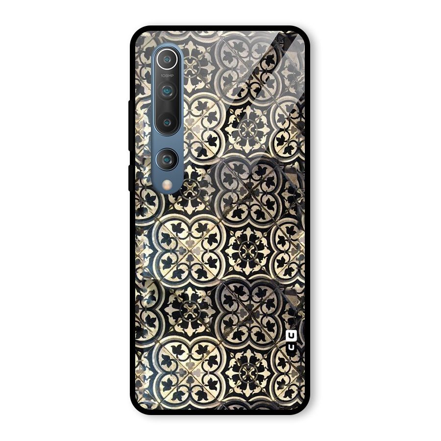 Floral Tile Glass Back Case for Mi 10