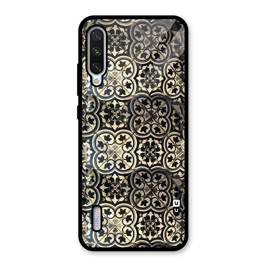 Floral Tile Glass Back Case for Mi A3