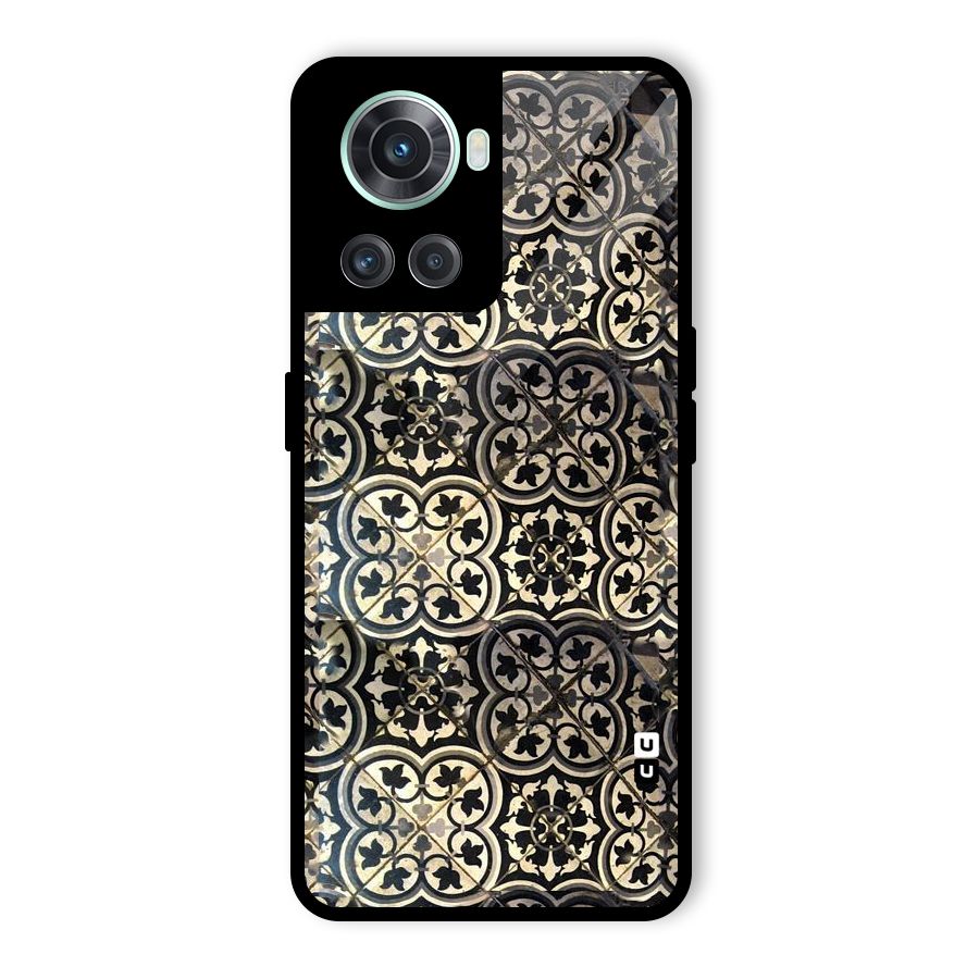 Floral Tile Glass Back Case for OnePlus 10R