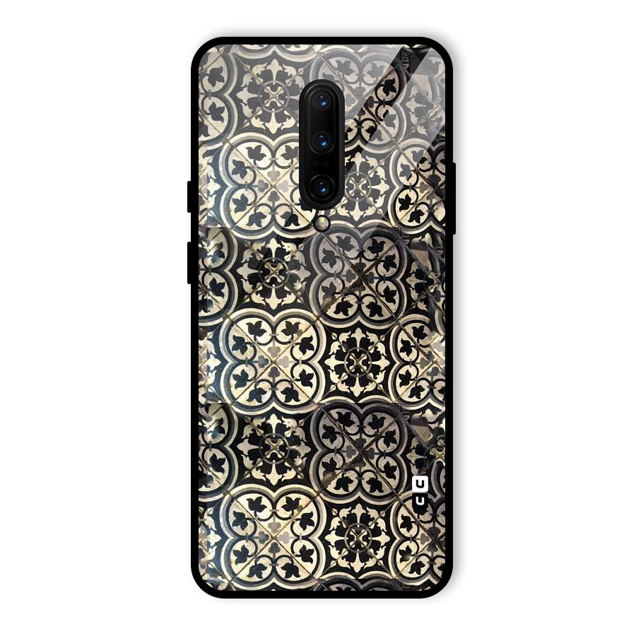 Floral Tile Glass Back Case for OnePlus 7 Pro