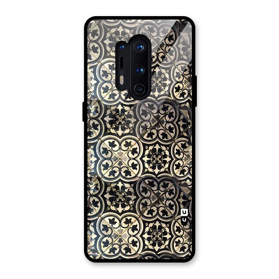 Floral Tile Glass Back Case for OnePlus 8 Pro