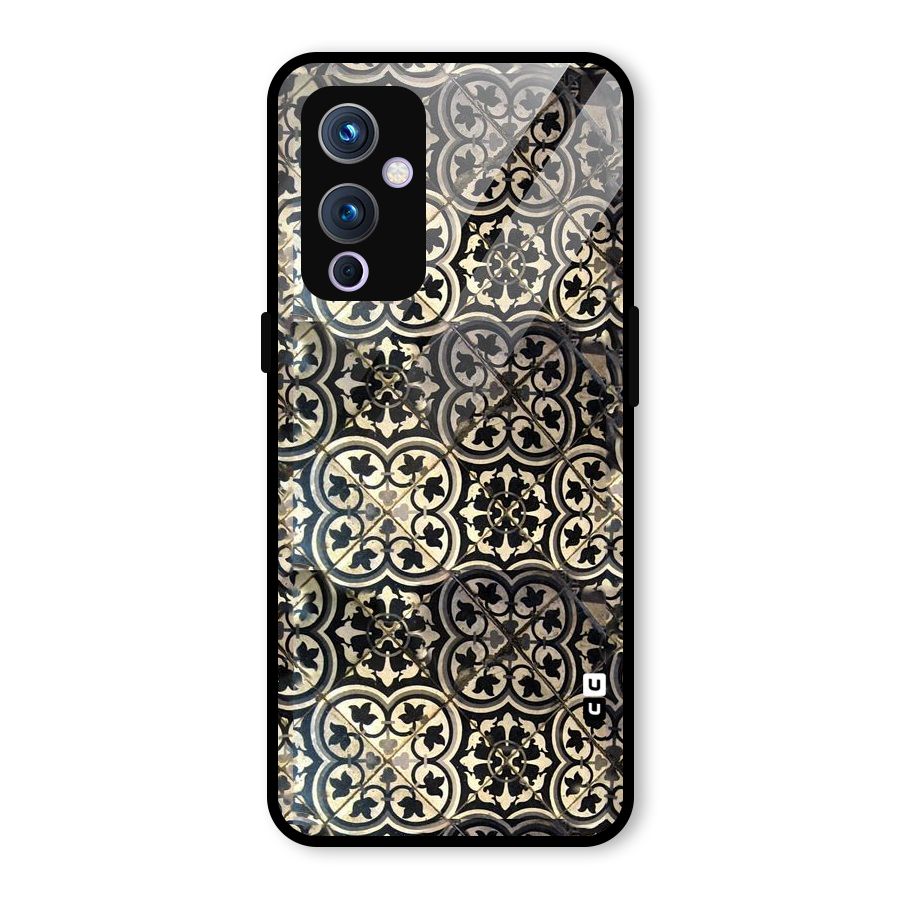 Floral Tile Glass Back Case for OnePlus 9