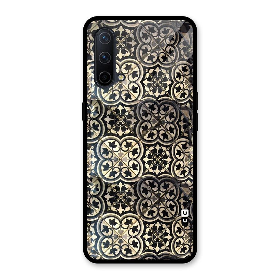 Floral Tile Glass Back Case for OnePlus Nord CE 5G