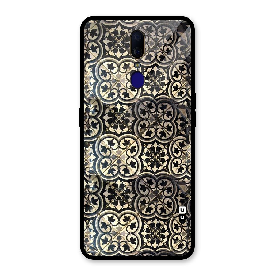 Floral Tile Glass Back Case for Oppo F11