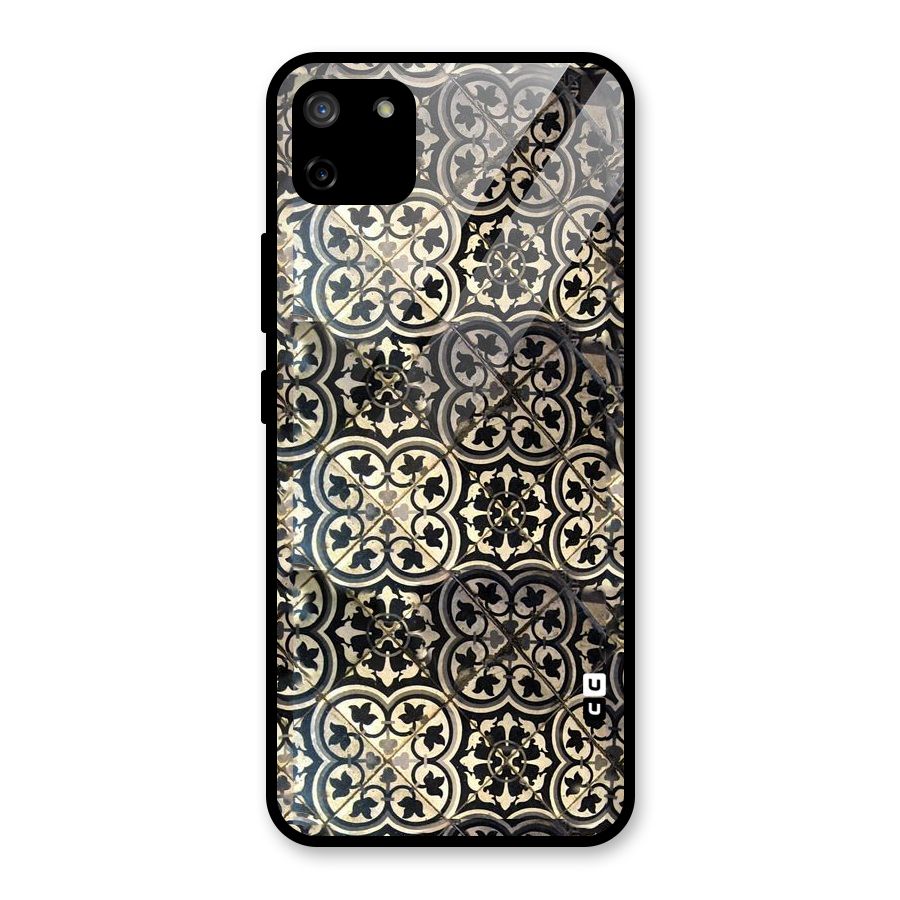 Floral Tile Glass Back Case for Realme C11
