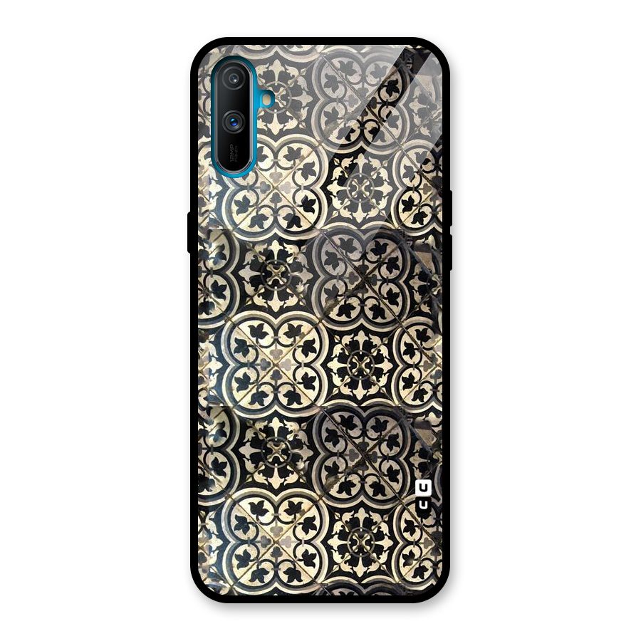 Floral Tile Glass Back Case for Realme C3