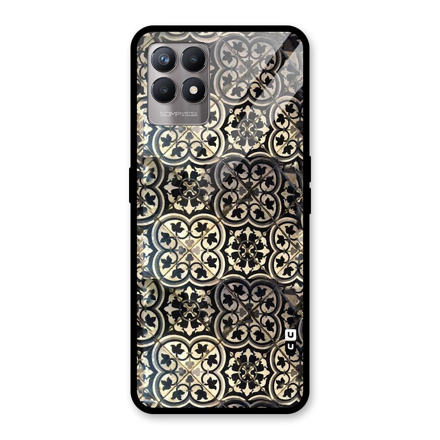 Floral Tile Glass Back Case for Realme Narzo 50
