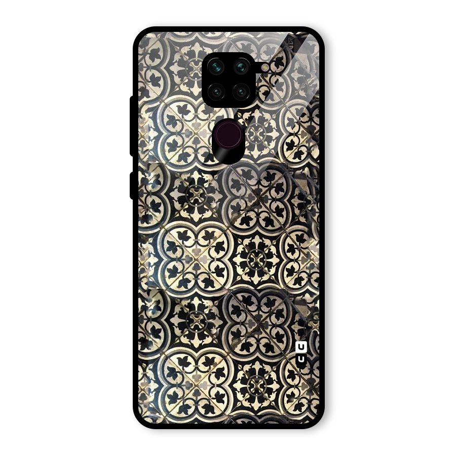 Floral Tile Glass Back Case for Redmi Note 9