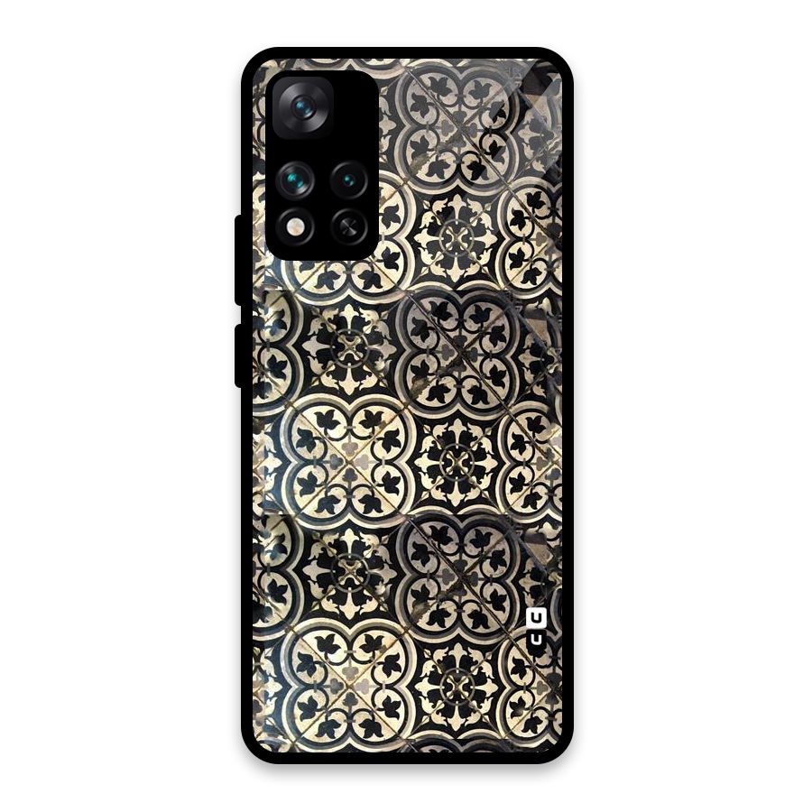Floral Tile Glass Back Case for Xiaomi 11i HyperCharge 5G