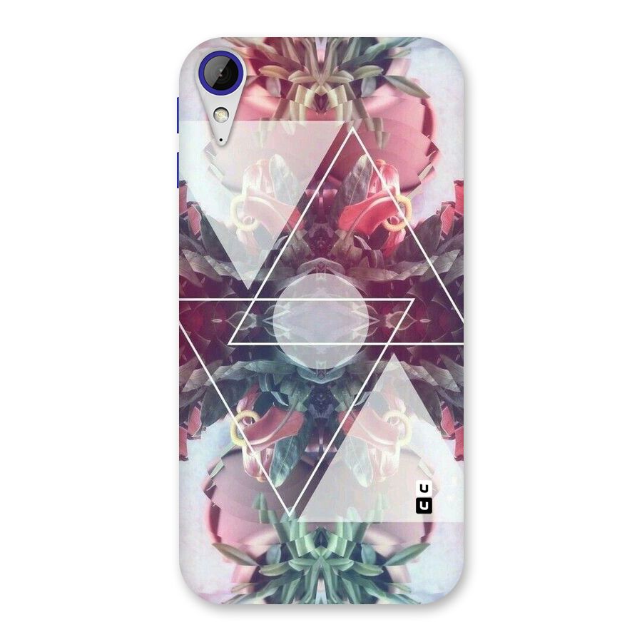Floral Triangle Back Case for Desire 830