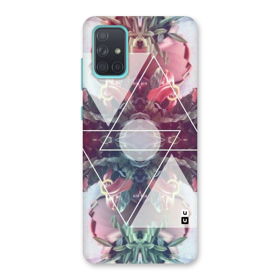 Floral Triangle Back Case for Galaxy A71