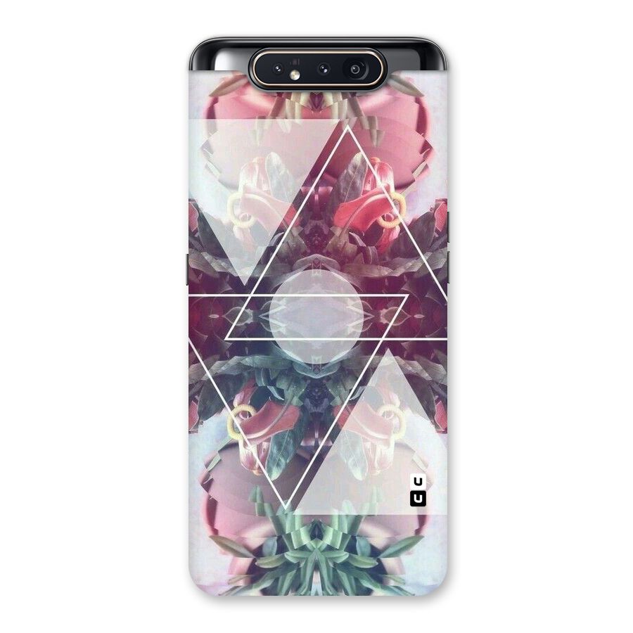 Floral Triangle Back Case for Galaxy A80