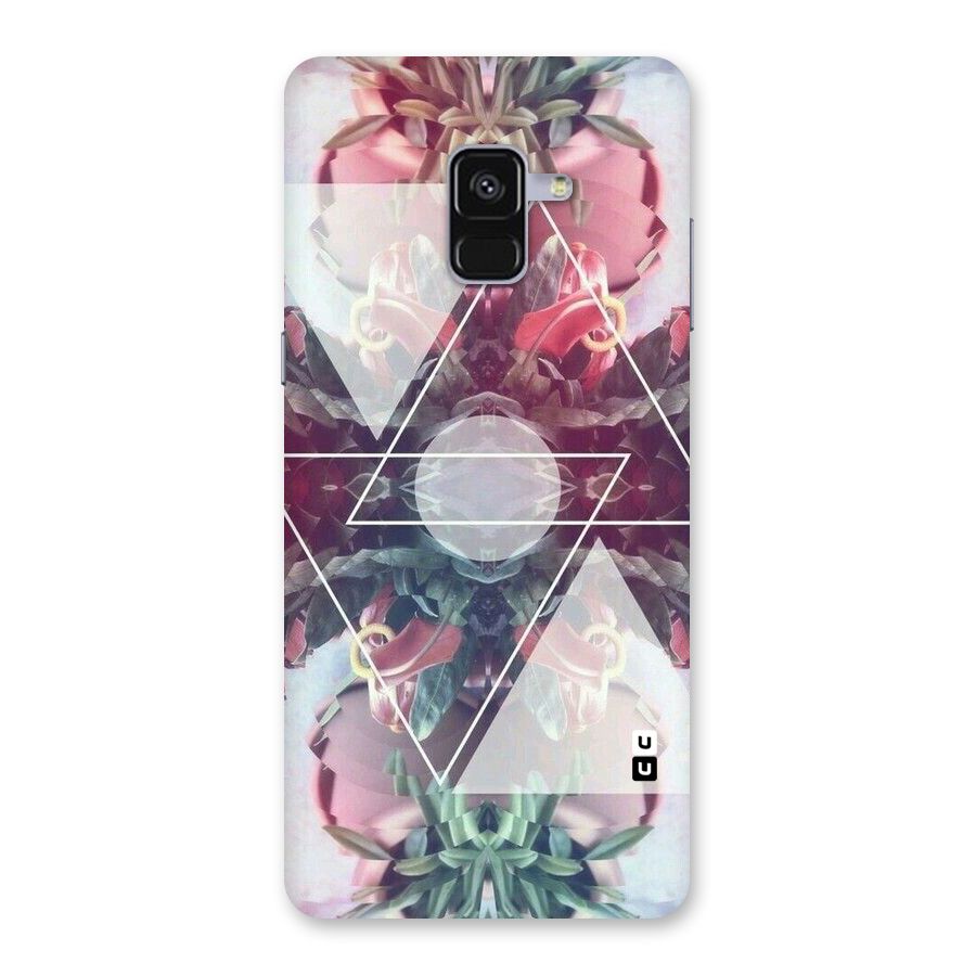 Floral Triangle Back Case for Galaxy A8 Plus