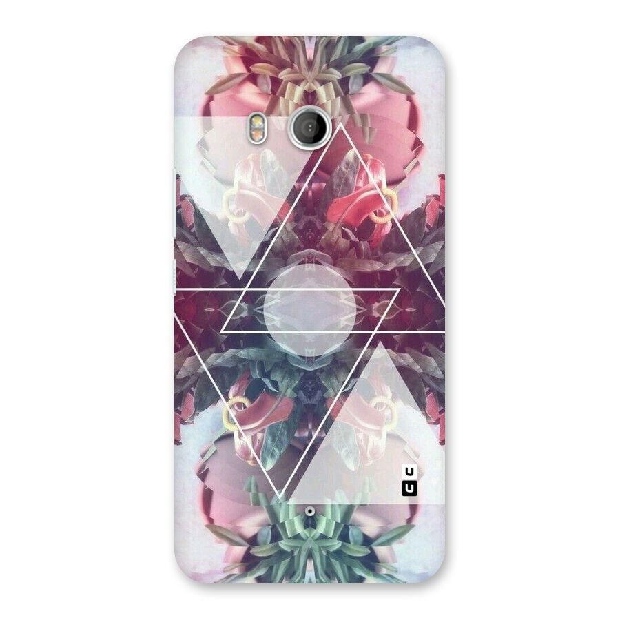 Floral Triangle Back Case for HTC U11